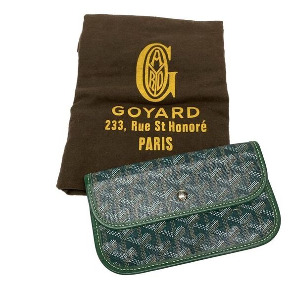 Goyard Tote Bag Saint Louis PM Green Leather - Picture 8 of 15